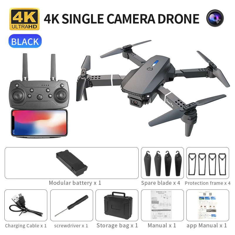 Le Drone pliant intelligent E8 - Drone Camera Mount avis et prix